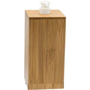 Bamboo Soap Dispenser Safe – Working Pump, 3x3x3 Interior