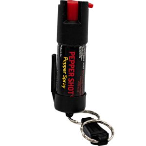 Pepper Shot Pepper Spray – 1.2% MC, Stream, Belt Clip