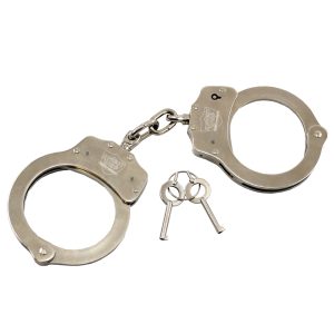 Nickel-Plated Steel Handcuffs – Double Lock Mechanism